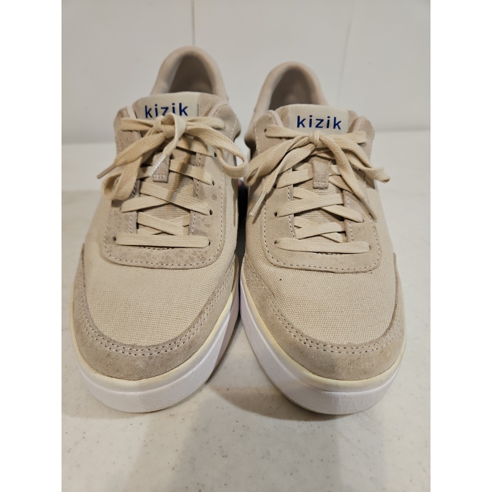 Kizik Canvas Shoes Unis Hands FreeMens 7 Womens 8.5W Beige Casual Sneakers (S231